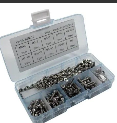 Kit Parafusos Allen M3 Com Porcas X300 un...
