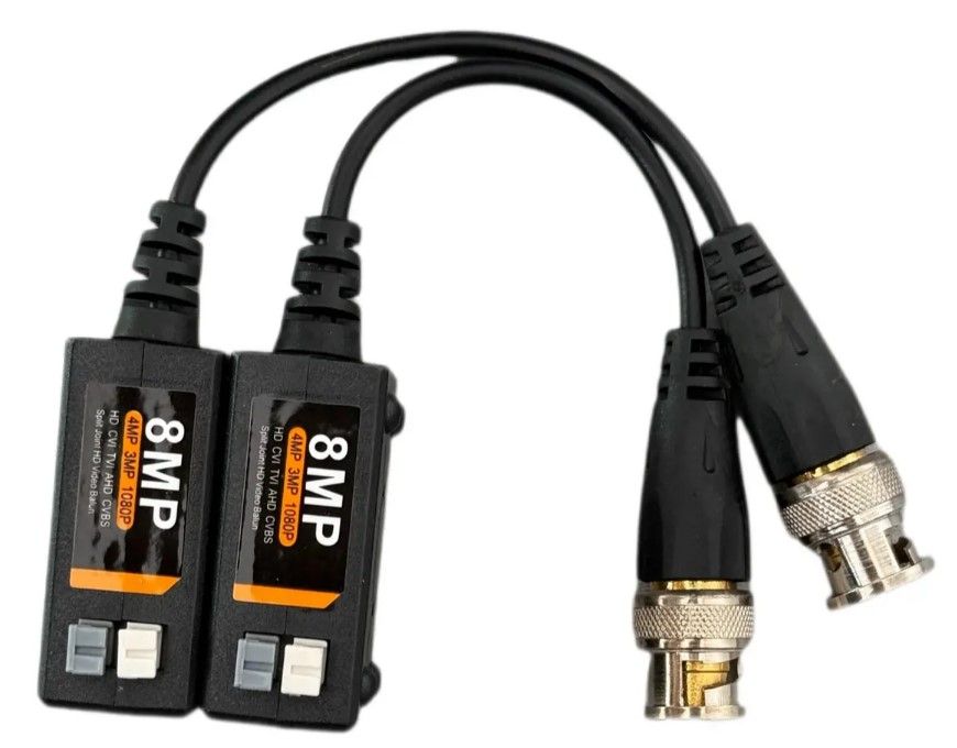 Conversor  Video Balun HD 8MP Par 